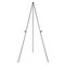 Easel Stand, Instant Floor Poster, Lightweight, Collapsible and Portable with Tripod Base, Black Steel(supports 5 pounds)